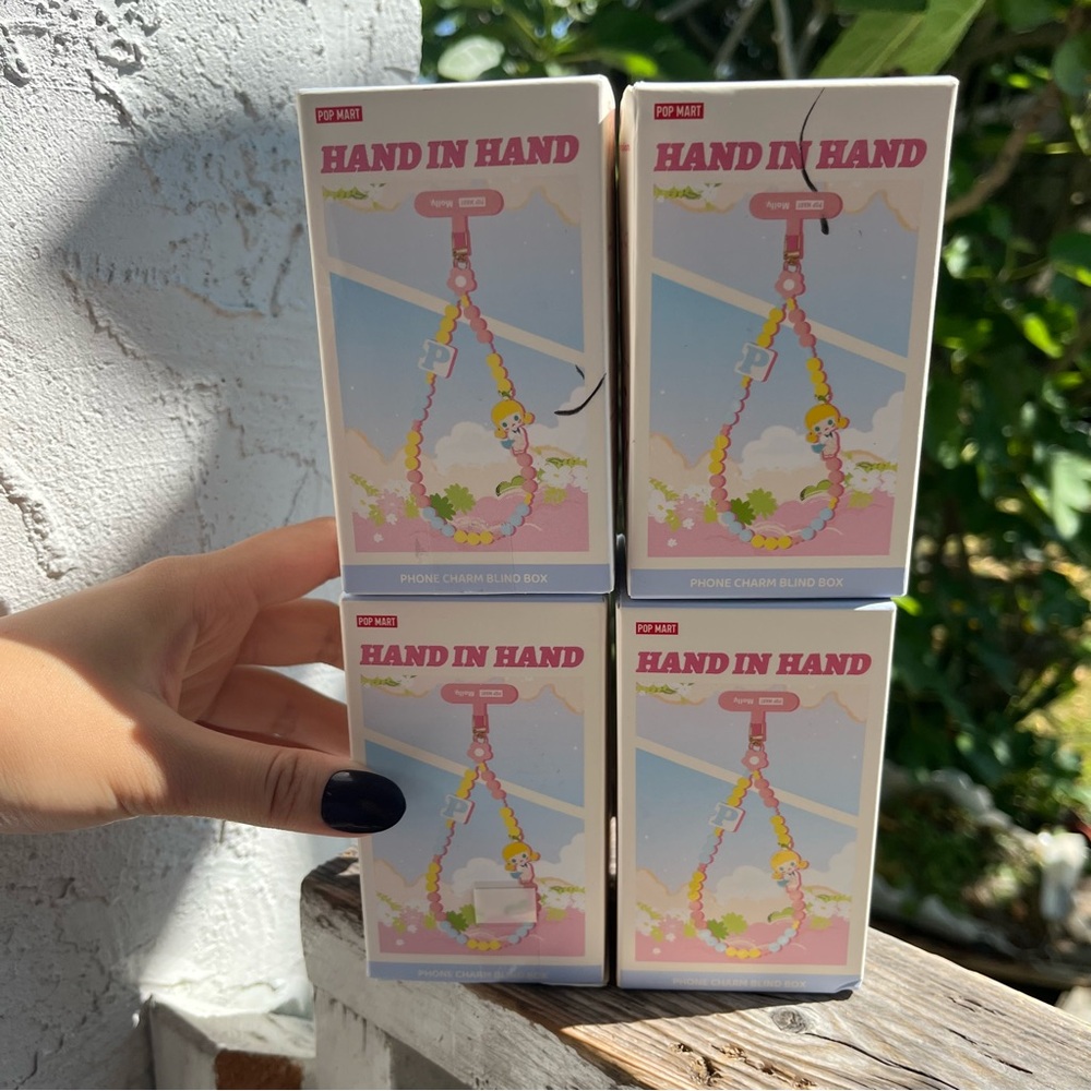 Popmart Hand in Hand Series-Phone Charm Blind Box!
